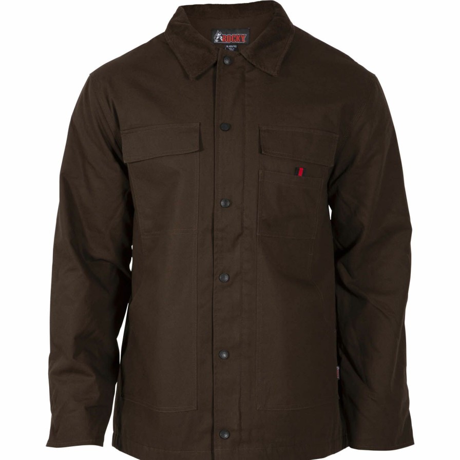 Mens * | Rocky Worksmart Collared Ranch Coat Sale Online