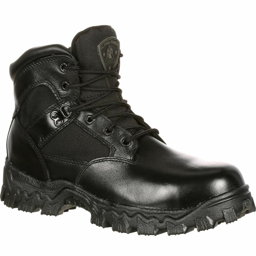 Mens * | Rocky Alpha Force Composite Toe Waterproof Public Service Boot Cheap