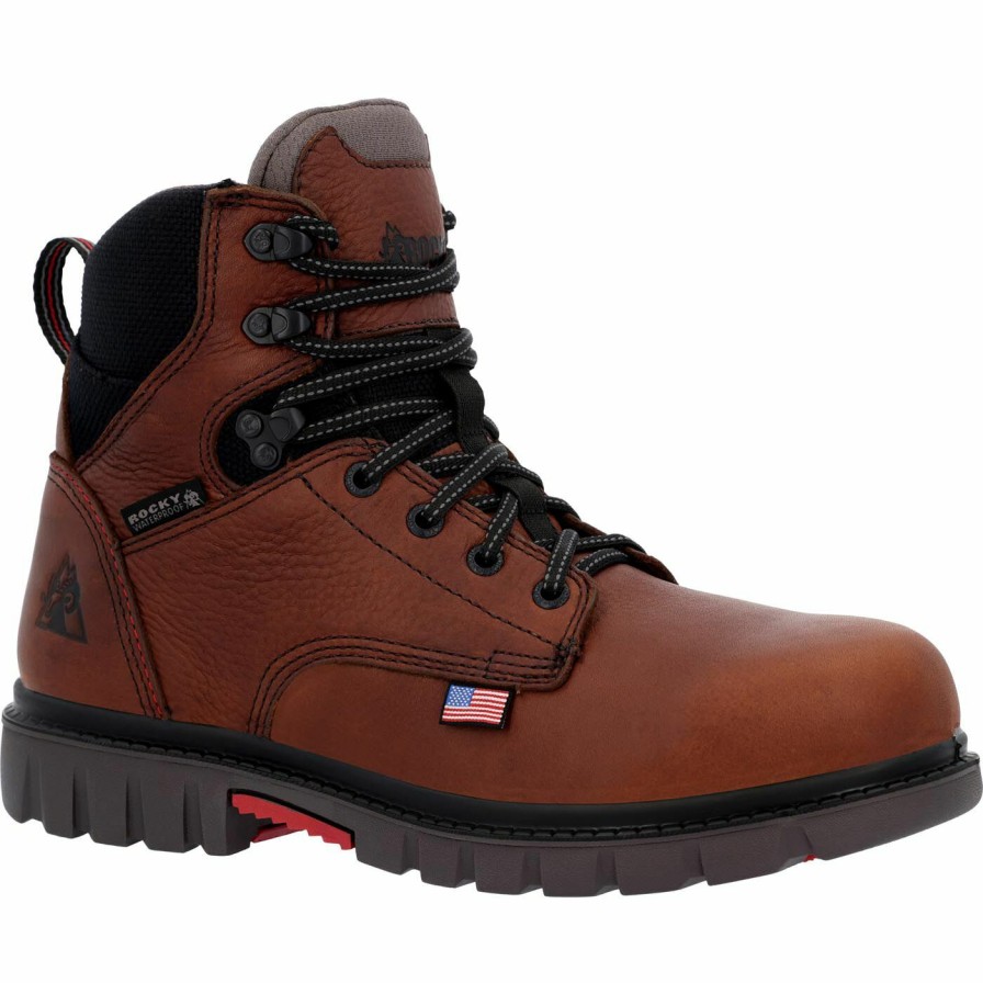 Mens * | Rocky Worksmart 6 Waterproof Composite Toe Work Boot Exquisite Gifts