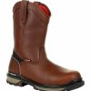 Mens * | Rocky Rams Horn Waterproof Composite Toe Pull-On Work Boot New Threads