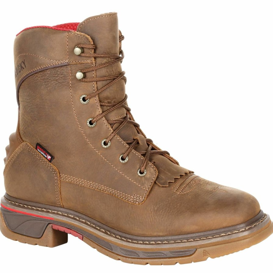 Mens * | Rocky Iron Skull Waterproof Lacer Western Boot Promotion