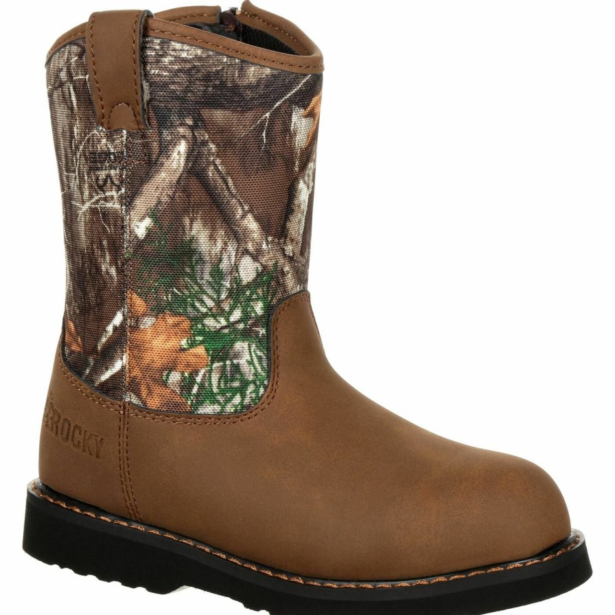 Kids * | Rocky Big Kids' Lil Ropers Outdoor Boot Promotion