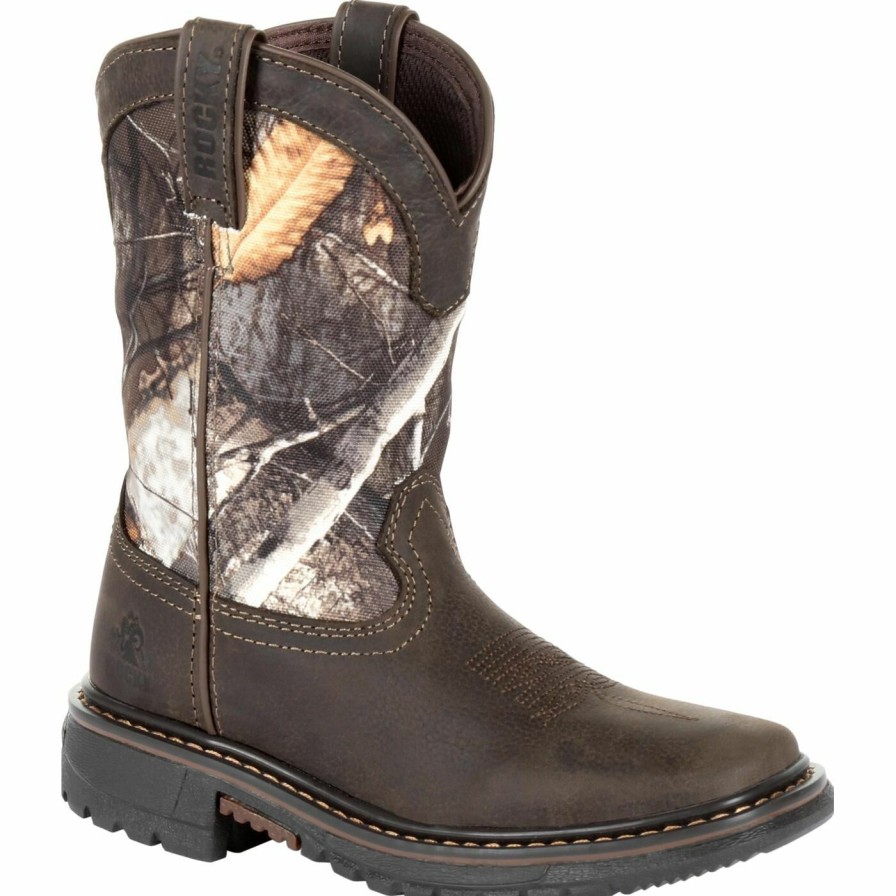 Kids * | Rocky Big Kids' Ride Flx Waterproof Western Boot Online Store