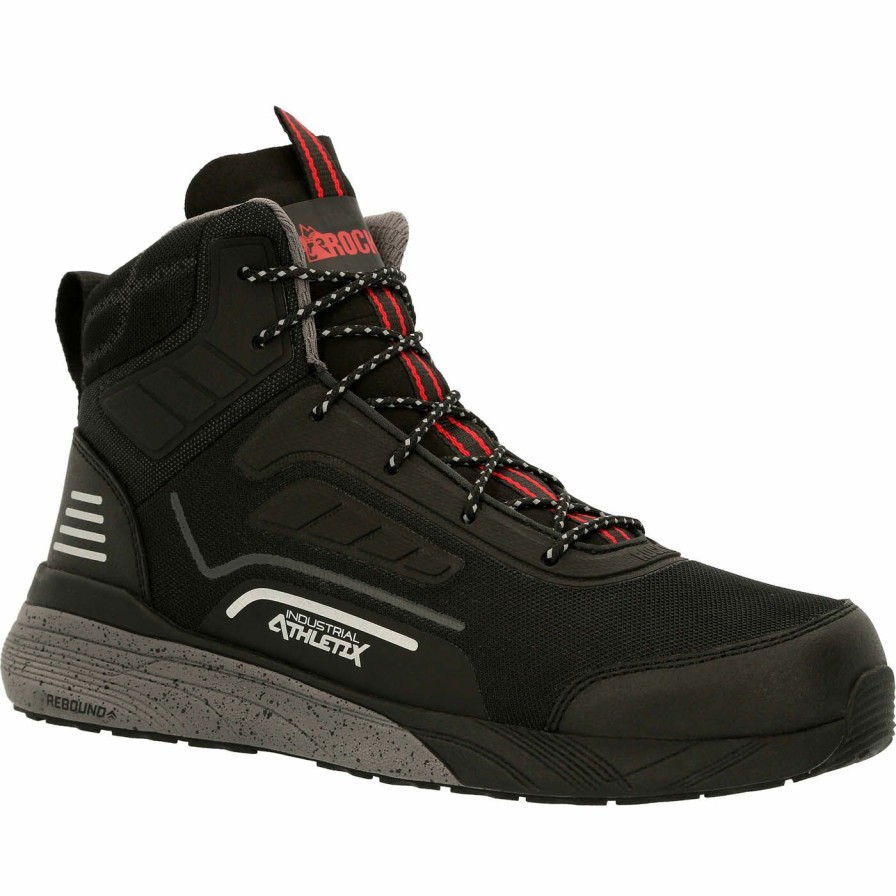 Womens * | Rocky Industrial Athletix Women'S Black Composite Toe Work Boot Sale