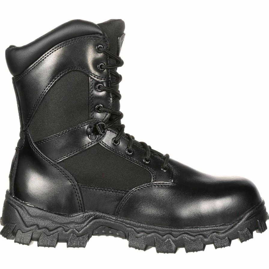 Mens * | Rocky Alphaforce Zipper Composite Toe Public Service Boot Exquisite Gifts