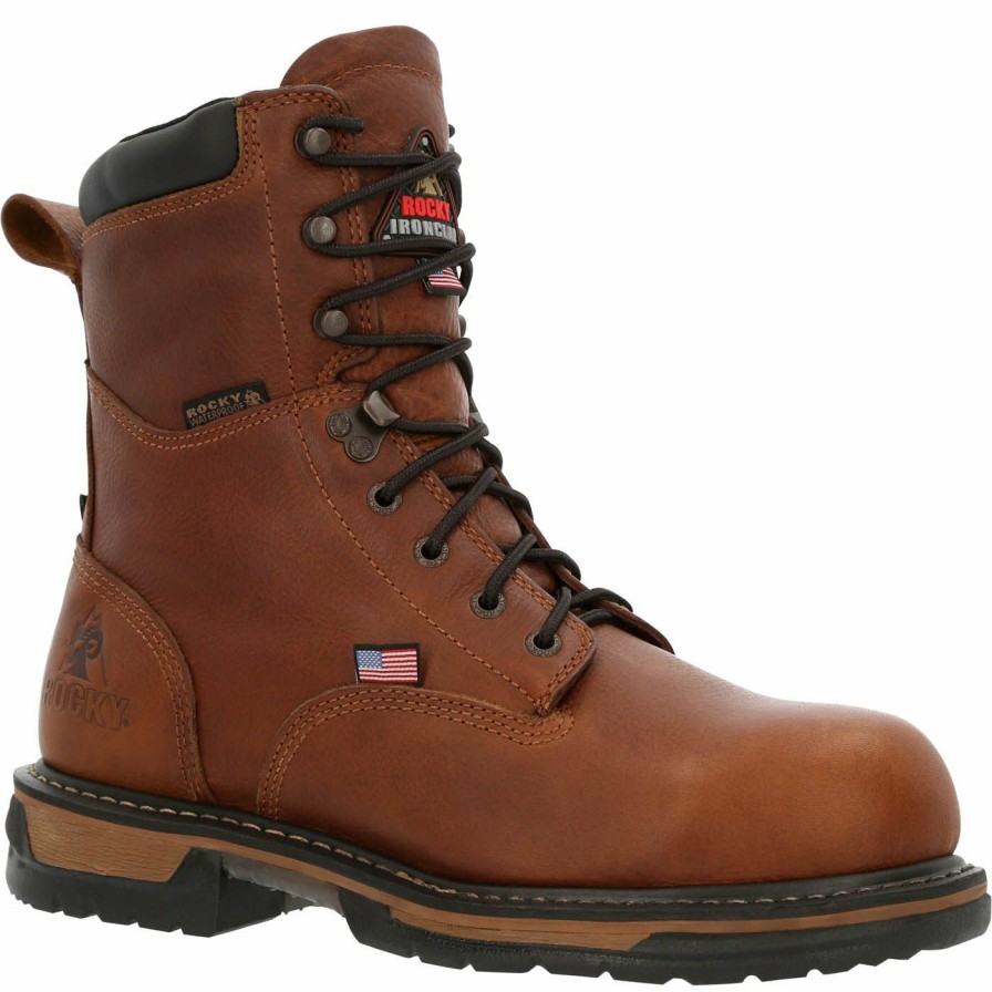 Mens * | Rocky Ironclad Steel Toe Waterproof Work Boots Top Sell