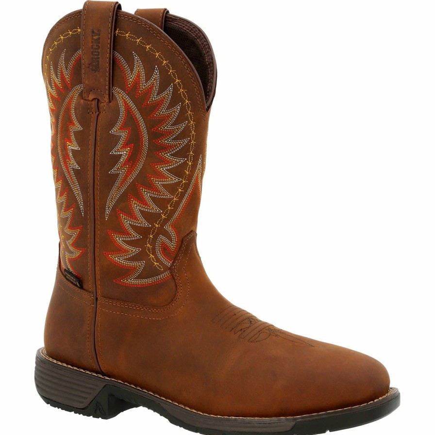 Mens * | Rocky Rugged Trail Steel Toe Waterproof Western Boot Cheap Online