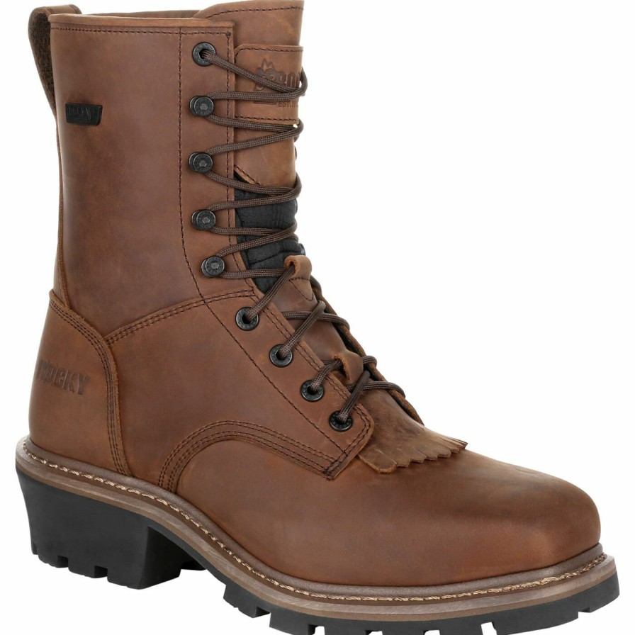 Mens * | Rocky Square Toe Logger Composite Toe Waterproof Work Boot Top Sellers