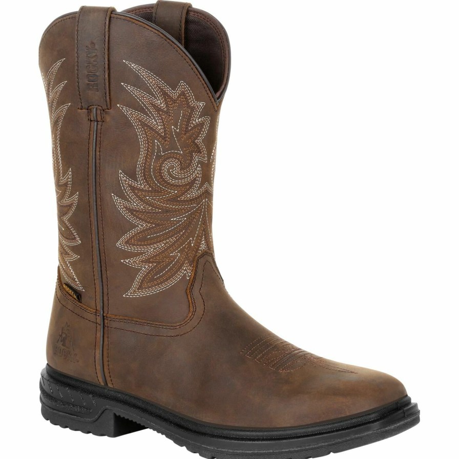 Mens * | Rocky Worksmart 11 Waterproof Western Boot Low Price