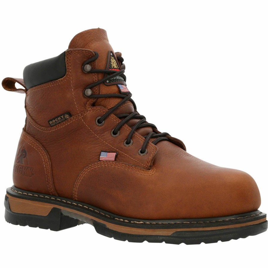 Mens * | Rocky Ironclad Steel Toe Met Guard Waterproof Work Boots Bestsellers