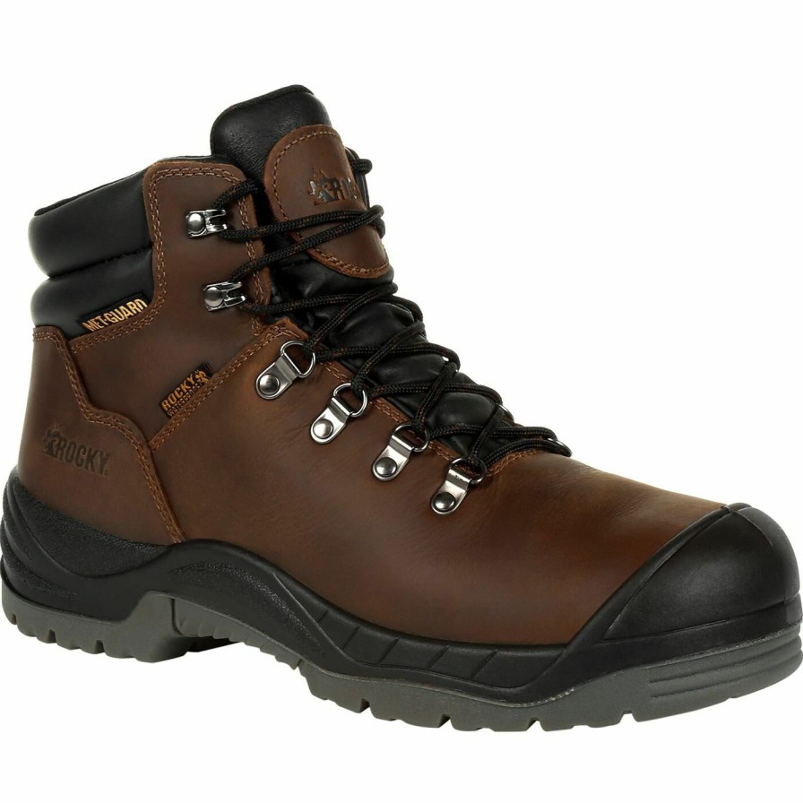 Mens * | Rocky Worksmart Composite Toe Internal Met Guard Waterproof Work Boot Closeout Sale